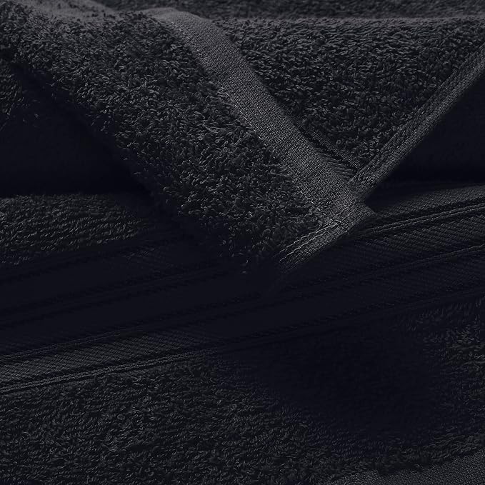 BOUTIQUO Ultra Soft 3 Pack Cotton Towel Set, Contains a Bath Towels 28x55 inch - Image 2