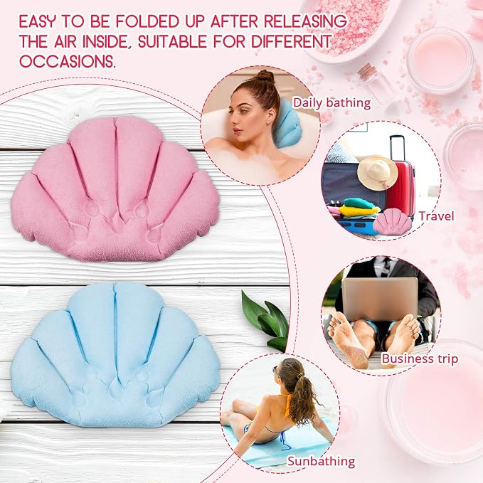 3 Pieces Inflatable Bath Pillow - Image 4