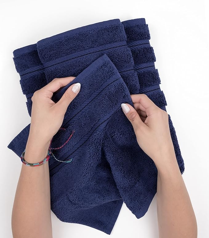 American Soft Linen Luxury 4 Piece Bath Towel Set, 600 GSM 100% Cotton Turkish - Image 5
