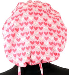 Sparkling EARTH Banded Bouffant Surgical Scrub Ponytail Working Caps and - Image 4