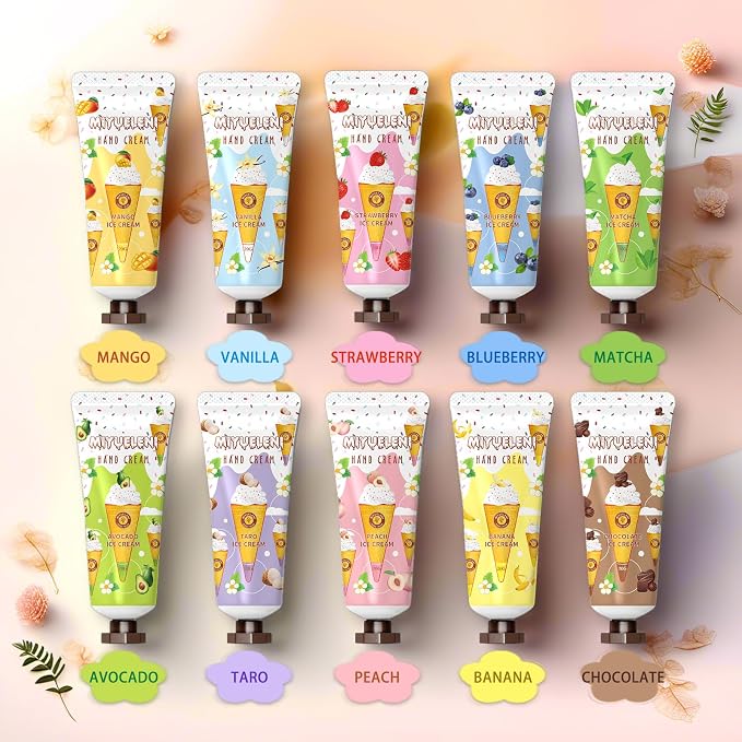 10 Pack Hand Cream Gift Set, Moisturizing Hand Lotion Travel Size, Gifts - Image 6