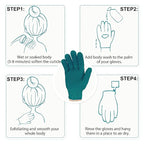 Evridwear Exfoliating Dual Texture Bath Gloves - Image 6