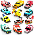 Tub Works® Emergency™ Cars Light Up Bath Toys, 12 Pack | Water-Activated Light by TubWorks