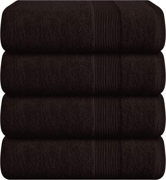 Belizzi Home 4 Pack Bath Towel Set 27x54, 100% Ring Spun Cotton, Ultra Soft by Unknown