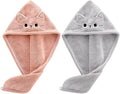 2Pack Microfiber Hair Towel Wrap by KIGOTWIN