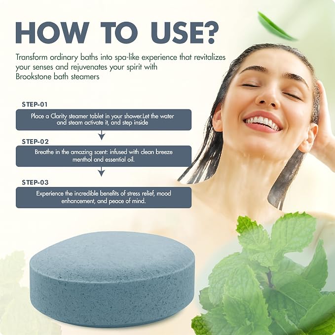 Brookstone Shower Steamers Aromatherapy 12 Tablets - Image 4