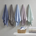 Madison Park Organic 100% Cotton Bathroom Towel Set, Hotel & Spa Quality Highly - Image 4