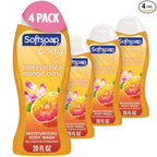 Softsoap Body Wash, Honeysuckle & Orange Burst Body Wash, 20 Ounce, 4 Pack by Home