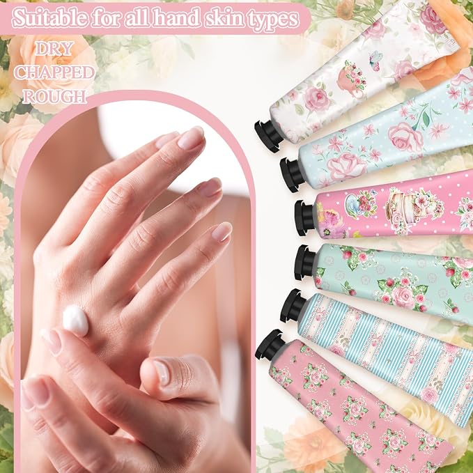 Tea Party Hand Cream Gift Set Wonderland Floral Tea Party Favor Flower - Image 8