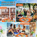 Leitee 4 Pcs Inflatable Ice Serving Bars Buffet Serving Tray Drink Cooler - Image 4