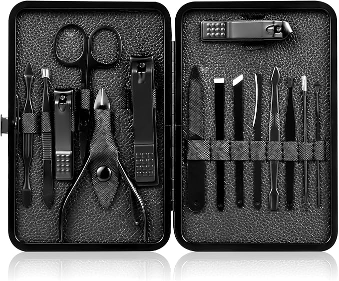 Nail Clippers Sets High Precisio Stainless Steel Nail Cutter Pedicure Kit Nail by QLNE