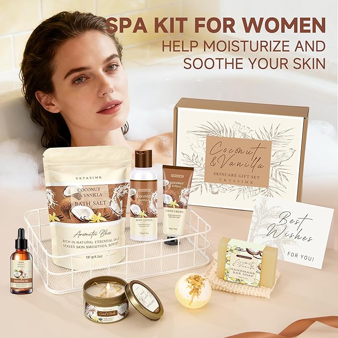 Gifts for Women Happy Birthday Gift Baskets, Bath and Body Gift Set Mothers Day - Image 7