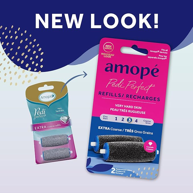 Amopé Pedi Perfect Electric Callus Remover Foot File Roller Head Refills - Image 2