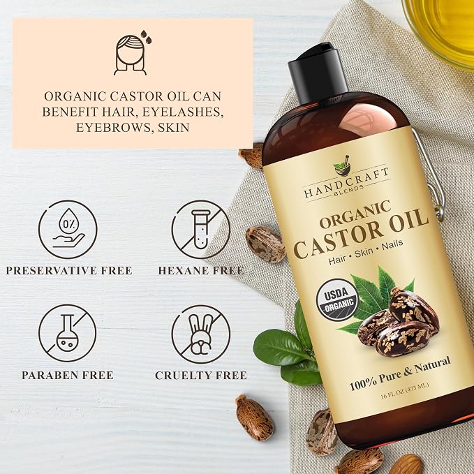 Handcraft Blends Castor Oil Pack Wrap | Organic Castor Oil 16 oz | Reusable - Image 4