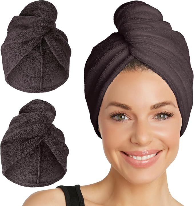 Turbie Twist 2-Pack Microfiber Hair Towel by TurbieTwist