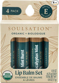 Soulsation Organic Lip Balm Set, 4 Flavors by SOULSATION