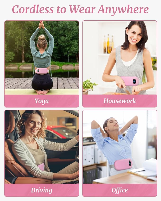 Portable Heating Pad for Cramps Upgraded Cordless Electric Period Heat Pad for - Image 5