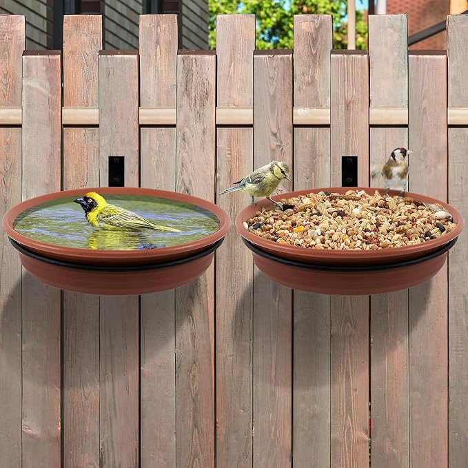 Fence Bird Feeders Tray by Alphatool