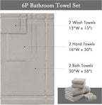 Madison Park Turkish 100% Cotton 600Gsm Luxury Premium Thick Soft Abosorbant - Image 7