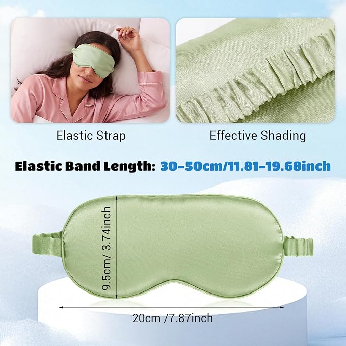 Cutecrop 50 Pcs Silk Sleep Mask Blackout - Image 2