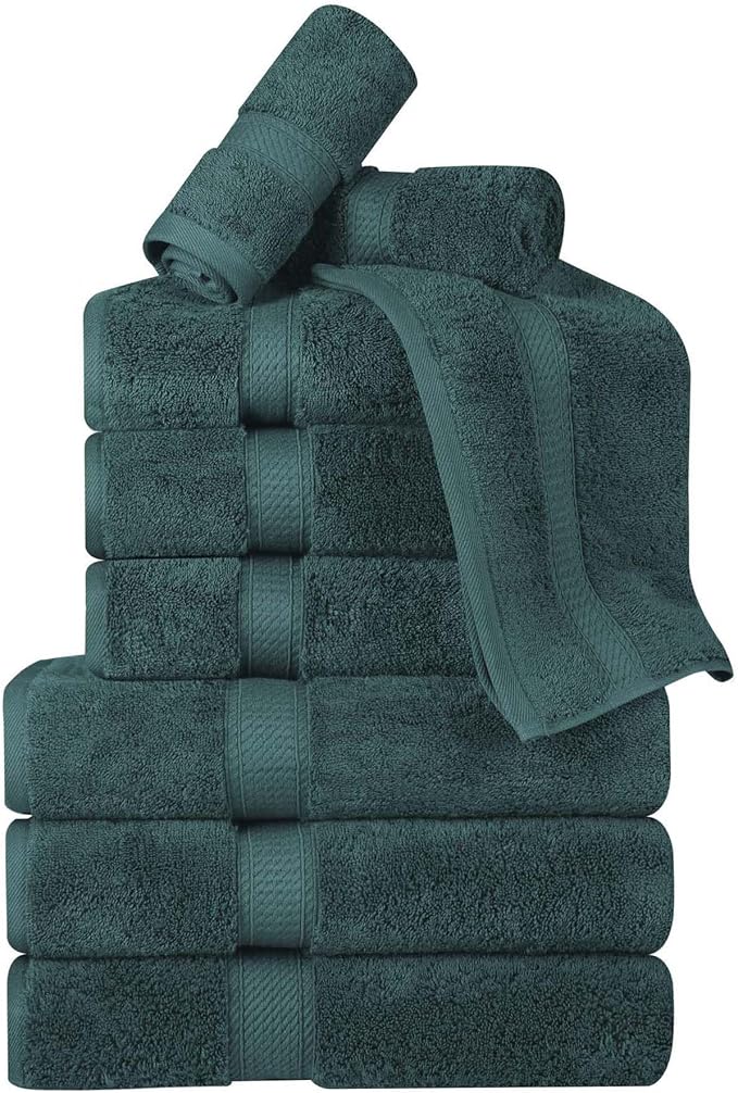 Superior Egyptian Cotton Pile 9 Piece Towel Set, Includes 3 Bath, 3 Hand - Image 2