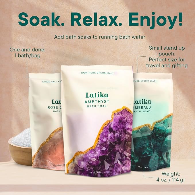Latika Geode-Inspired Bath Soak Set of 3 - Image 5