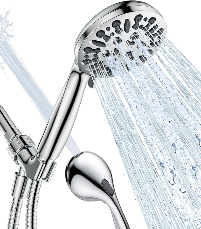 JDO Shower Head with Handheld, High Pressure Handheld Shower Head 9 Settings by JDO