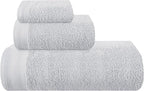 Ultra Soft 3 Pack Cotton Towel Set, Contains a Bath Towels 28x55 inch, a Hand by Unknown