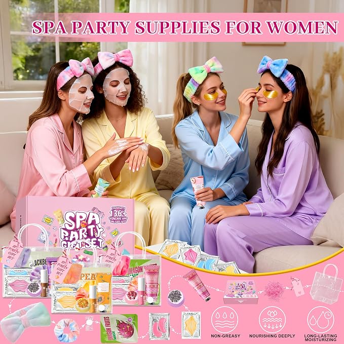136Pcs Spa Party Supplies Set - Image 4