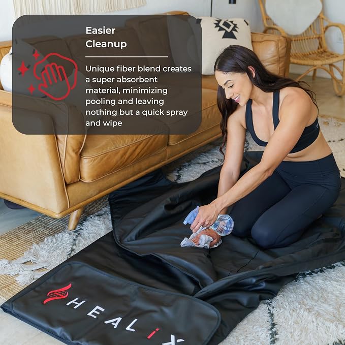 Healix Comfort Sauna Blanket Insert – Ultra-Soft Sauna Towel Liner Made of 65% - Image 5
