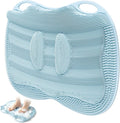 XL Shower Foot Scrubber Mat, Silicone Feet Massage Scrubber in Shower Clean by Mabnuby