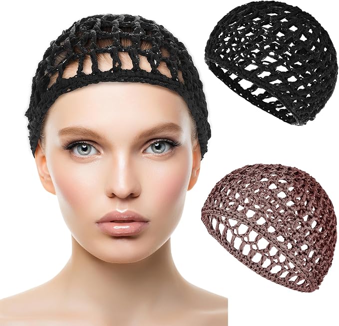 WLLHYF Wig Cap Thick Long Hair Caps Adjustable Net Mesh Braided Weaving Making by WLLHYF