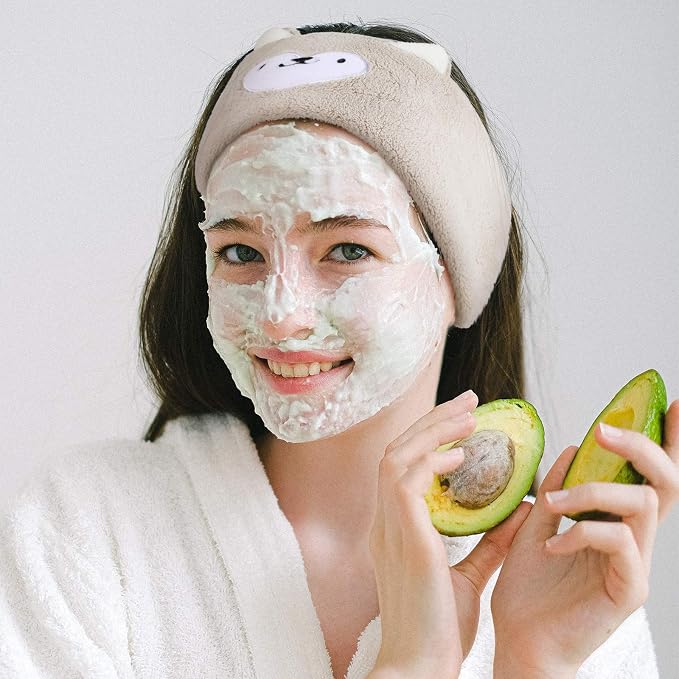 Chuangdi 4 Pieces Animal Hair Bands Face Wash Headband Spa Animal Ears - Image 2