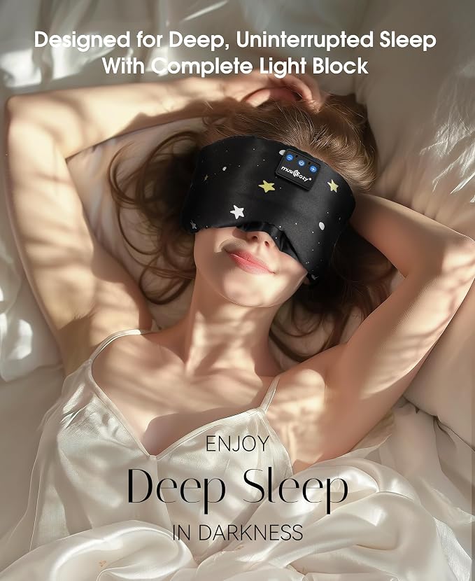 MUSICOZY Mulberry Silk Bluetooth Sleep Mask - Image 6