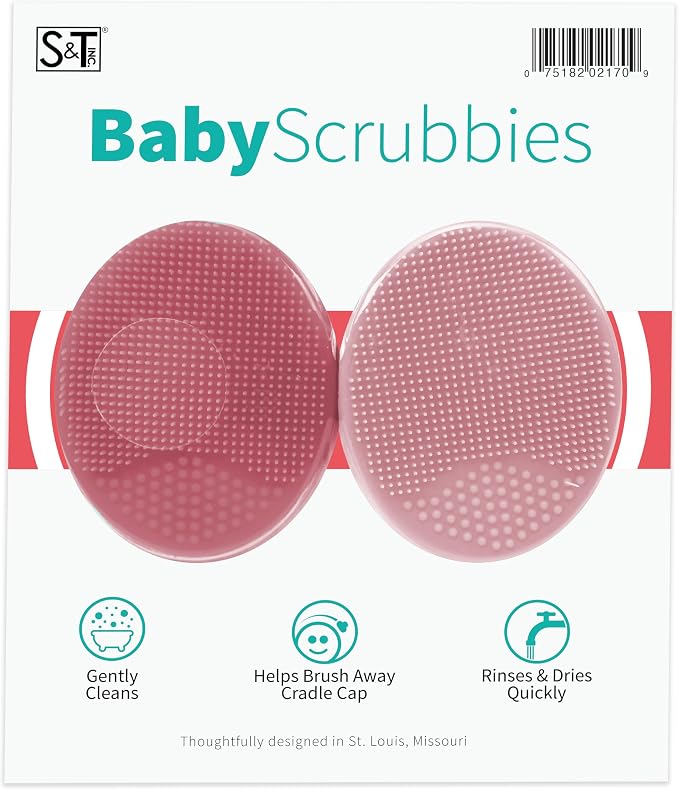 S&T INC. Exfoliating and Massaging Cradle Cap Bath Brushes by STINC