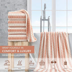 4 Piece Extra Large Bath Towel Set Oversized Bath Sheet 35"x70" Bathroom Towel - Image 2