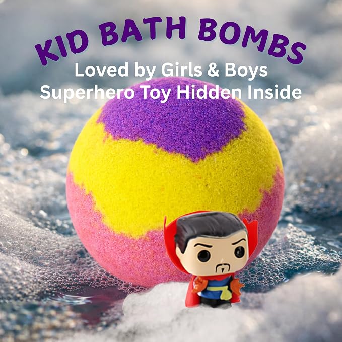 EvolutionUSA 1pc Red Epic Superhero Bath Bombs - Image 2