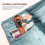 TUOBEO Cordless Nail Drill Electric Rechargeable File Kit, Professional Efile - Image 7