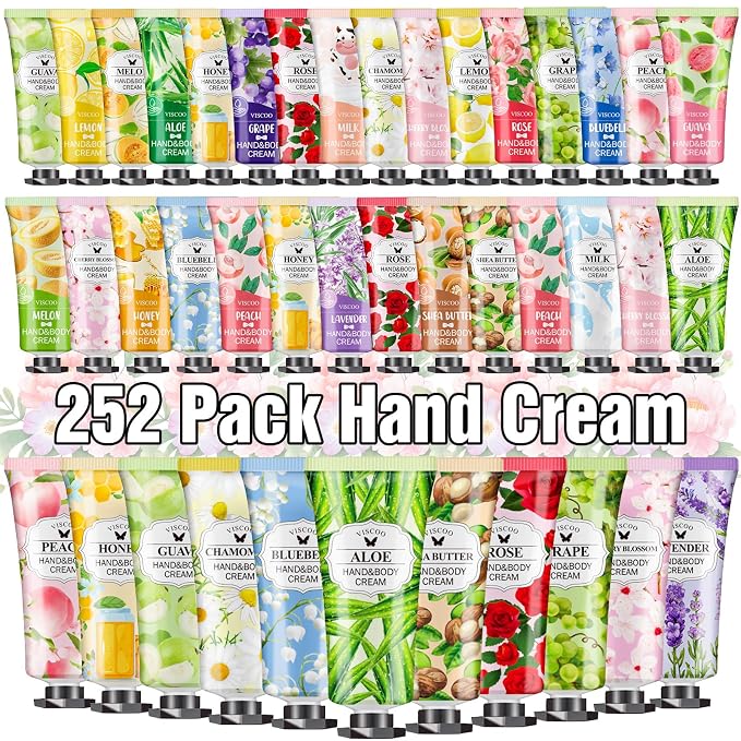 VISCOO 252 Pack Hand Cream Gifts Set by VISCOO