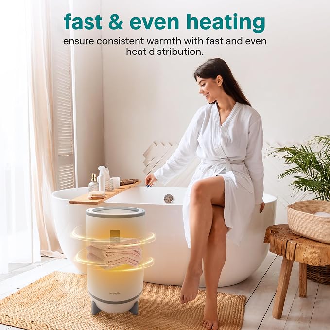 SereneLife Towel Warmer & Blanket Warmer, Single Touch Hot Towel Warmer - Image 5