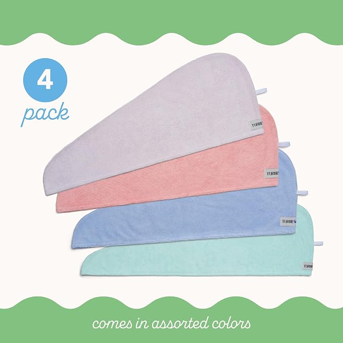 Turbie Twist 4-Pack Microfiber Hair Towel - Image 3