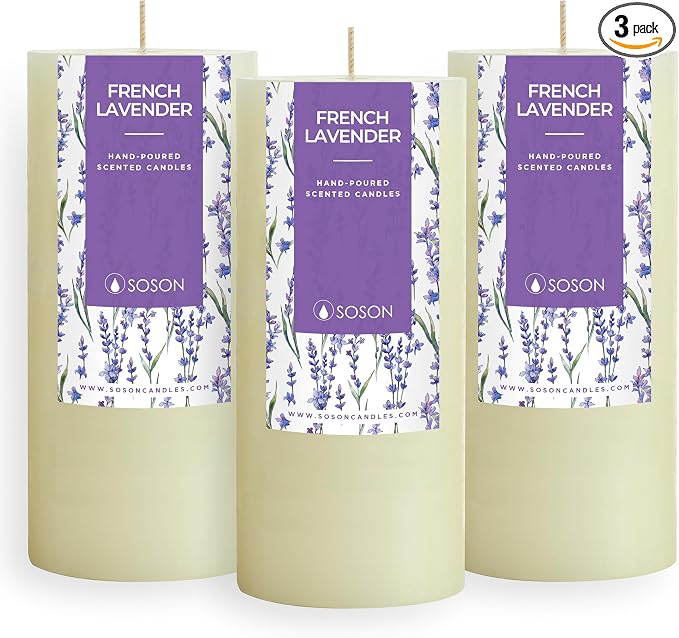 Simply Soson Lavender Scented Candle Set by SimplySoson