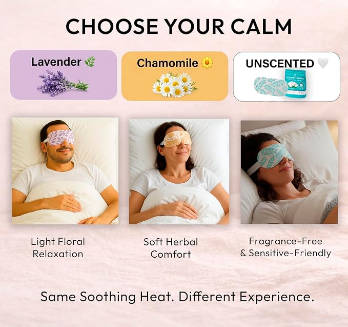 Steam Eye Mask - 16 Pack Self-Heating Warm Compress - Image 6