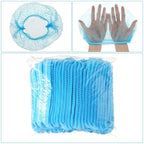 100 Pcs Disposable Nonwoven Bouffant Caps 21 Inch Hair Net Elastic Cap Hair - Image 2