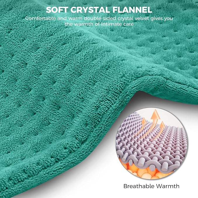 NOWWISH Heating Pad for Back Pain Relief & Period Cramps, 33x17 Inches Large - Image 6