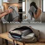 Pure Linen Small Bath Towels Set - Image 7