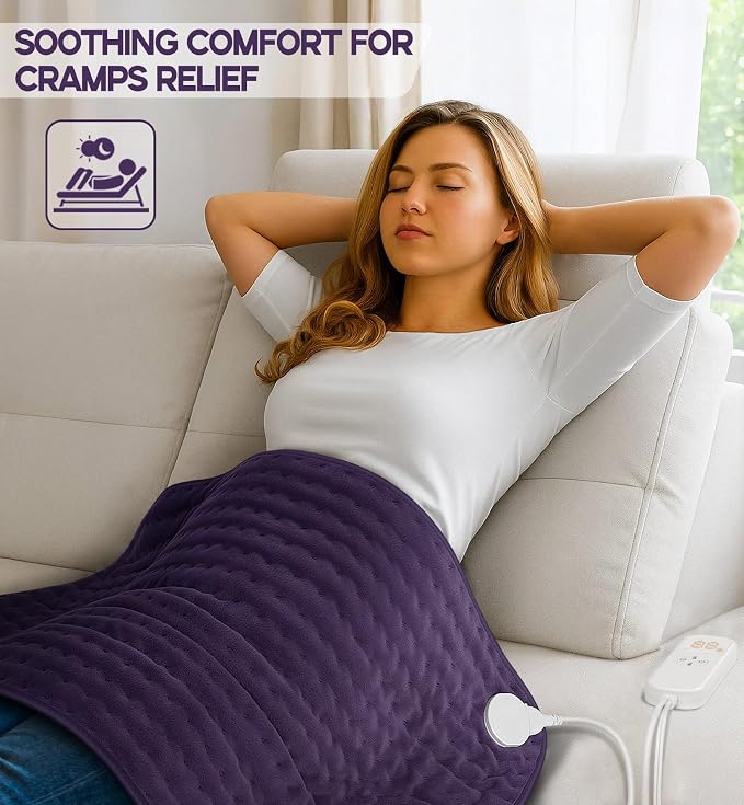 Mothers Day Gifts for Mom, Heating Pad for Back, Neck & Shoulder Pain Relief - Image 4