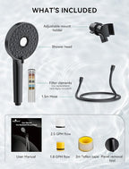 Magichome Shower Head with Handheld, High Pressure 10-Spd Detachable Chrome - Image 9
