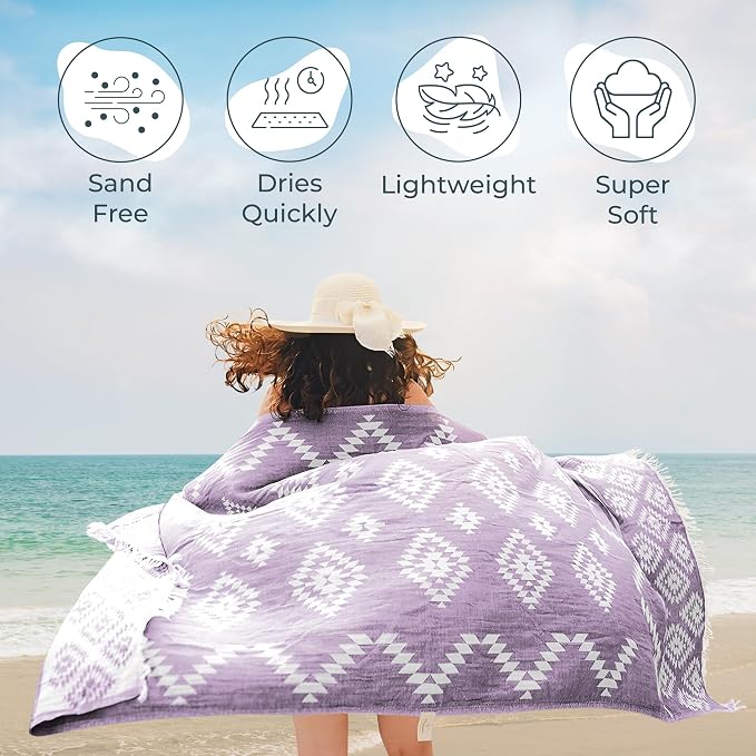 Turkish Towels Beach Towels Oversized Beach Towels - Image 3