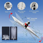 NearMoon Filtered Shower Head, High Pressure 8″Square, 5 settings Handheld Rain - Image 4
